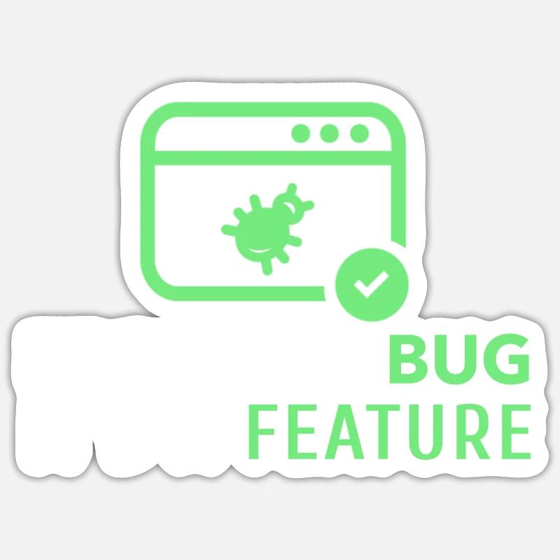 Funny computer science shirt for IT technicians Sticker size S (10 x 10 cm)