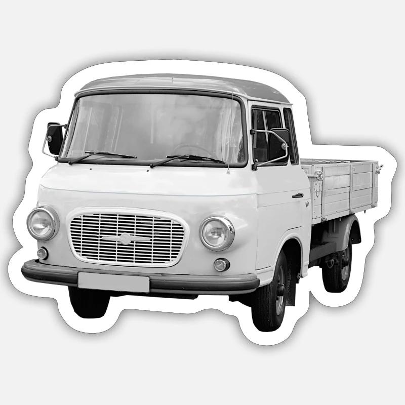 Barkas B1000 Lkw Transporter DDR Ostalgie Oldtimer Sticker Größe S (10 x 10 cm)