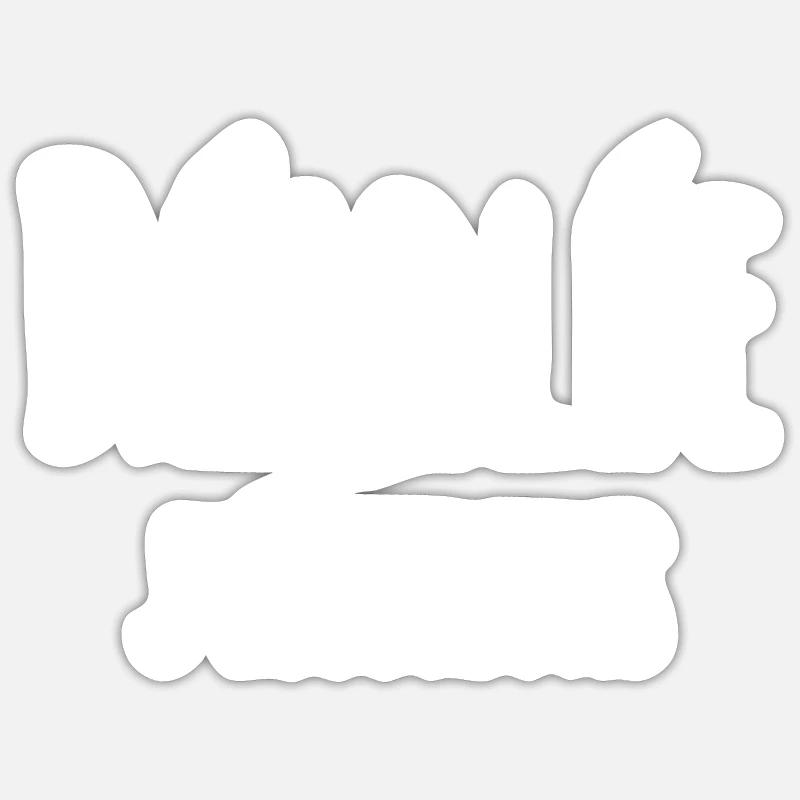 Désolée j'écoute pas Sticker taille S (10 x 10 cm)