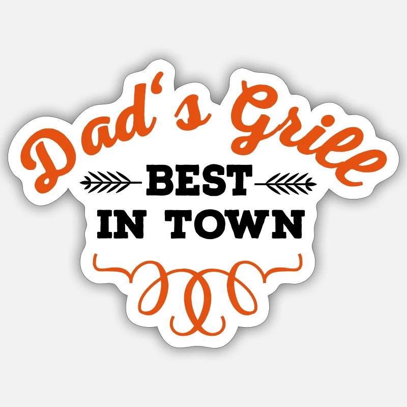 Griller - Sticker taille S (10 x 10 cm) - blanc mat