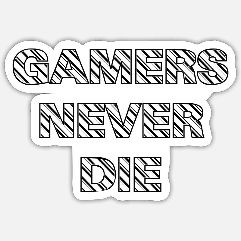 Jeu PC de jeu - Sticker taille S (10 x 10 cm) - blanc mat