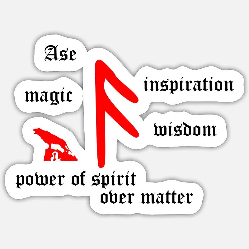 Runa "Ansuz" Sticker size S (10 x 10 cm)