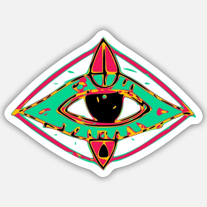 The Third Eye - Sticker size S (10 x 10 cm) - white matte