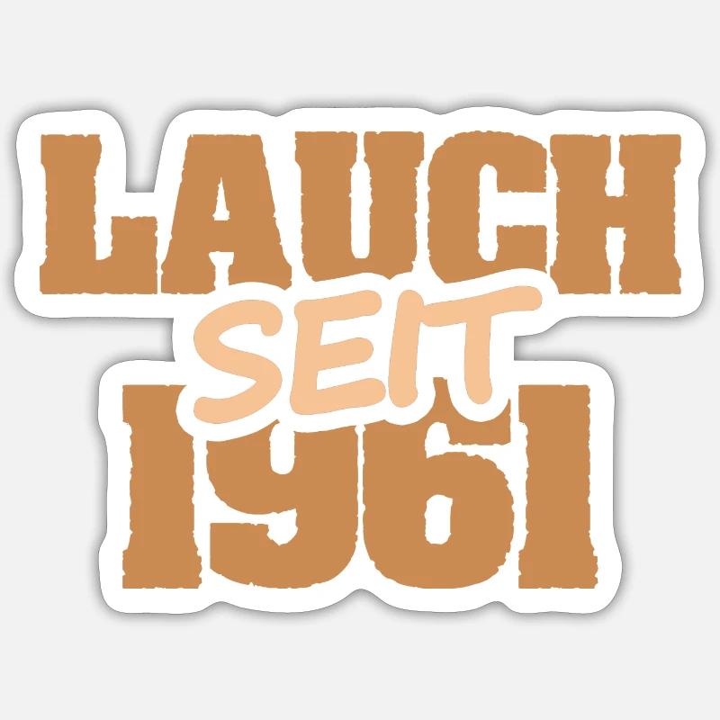 Chef 1961 - Sticker Größe S (10 x 10 cm) - Mattweiß