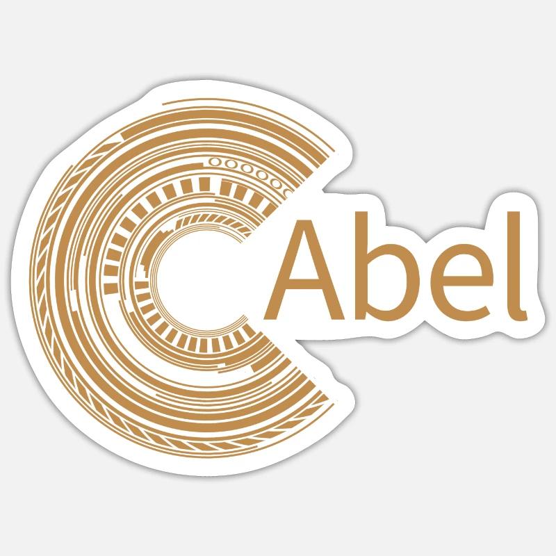 For Abel - Sticker size S (10 x 10 cm) - white matte