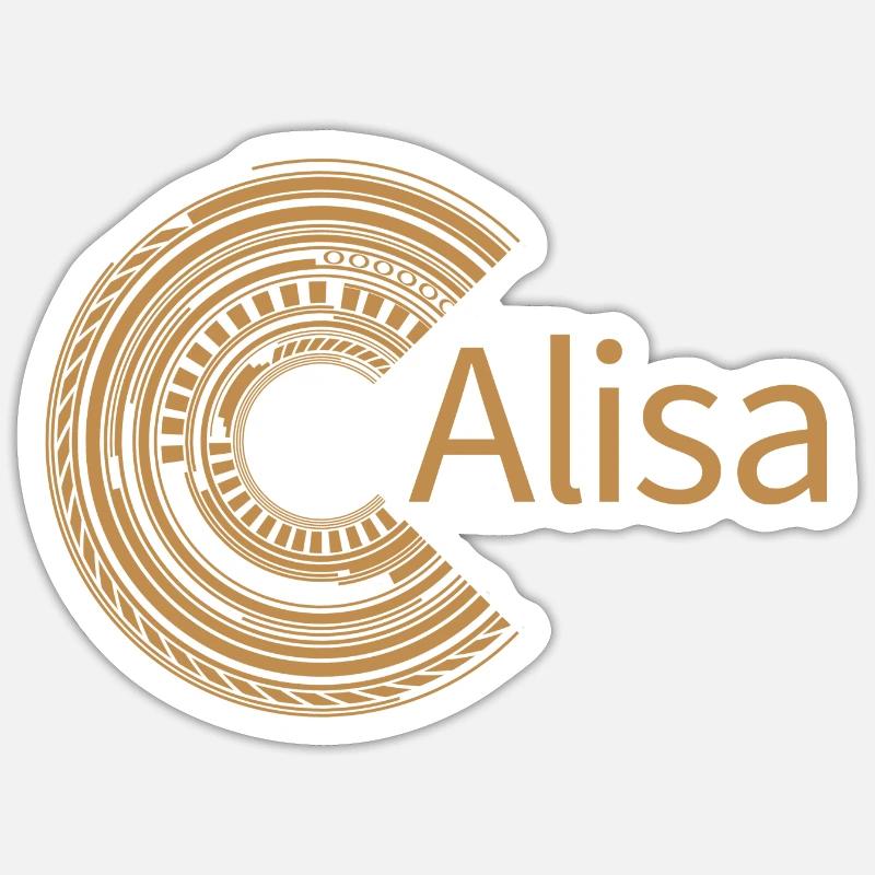 Pour Alisa - Sticker taille S (10 x 10 cm) - blanc mat