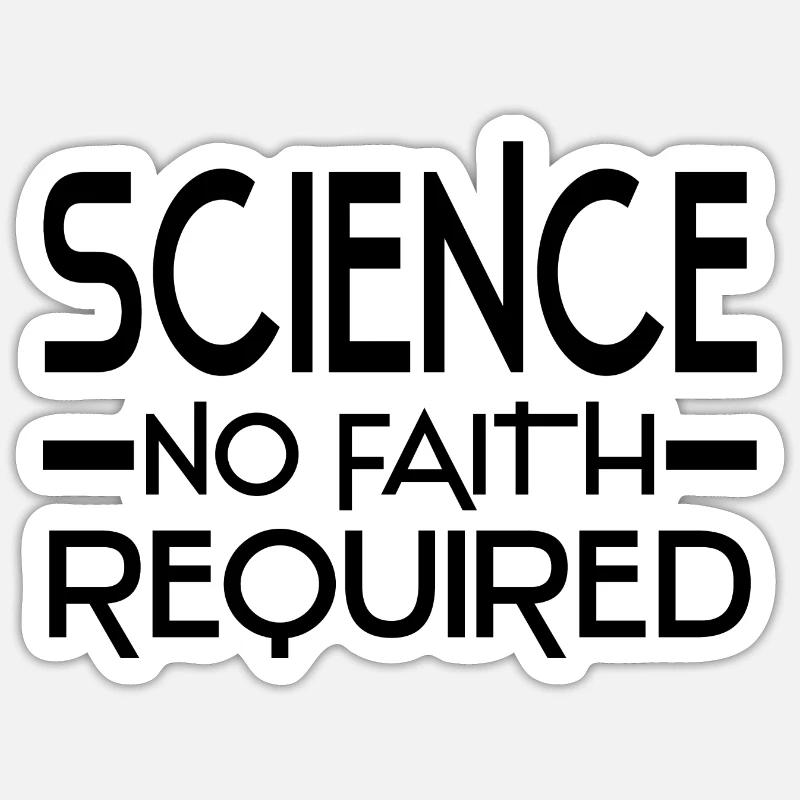 Athéisme Sticker taille S (10 x 10 cm)