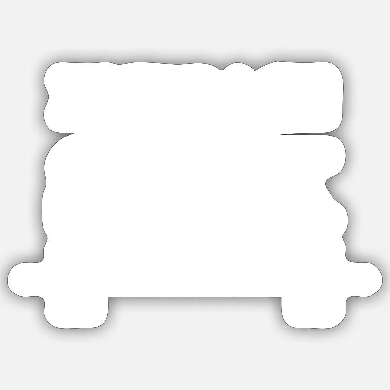 Umarme den SUCK - Sticker Größe S (10 x 10 cm) - Mattweiß
