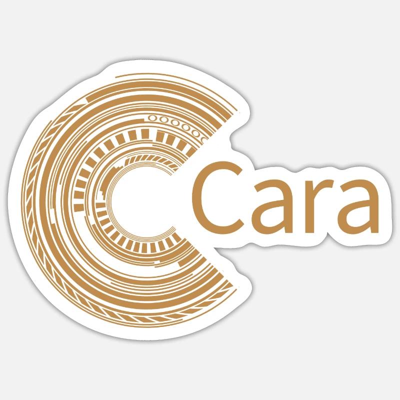 Pour Cara - Sticker taille S (10 x 10 cm) - blanc mat