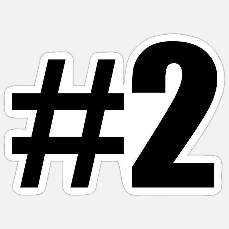 #2 - Sticker size S (10 x 10 cm) - white matte