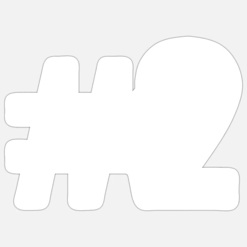 #2 - Sticker size S (10 x 10 cm) - white matte
