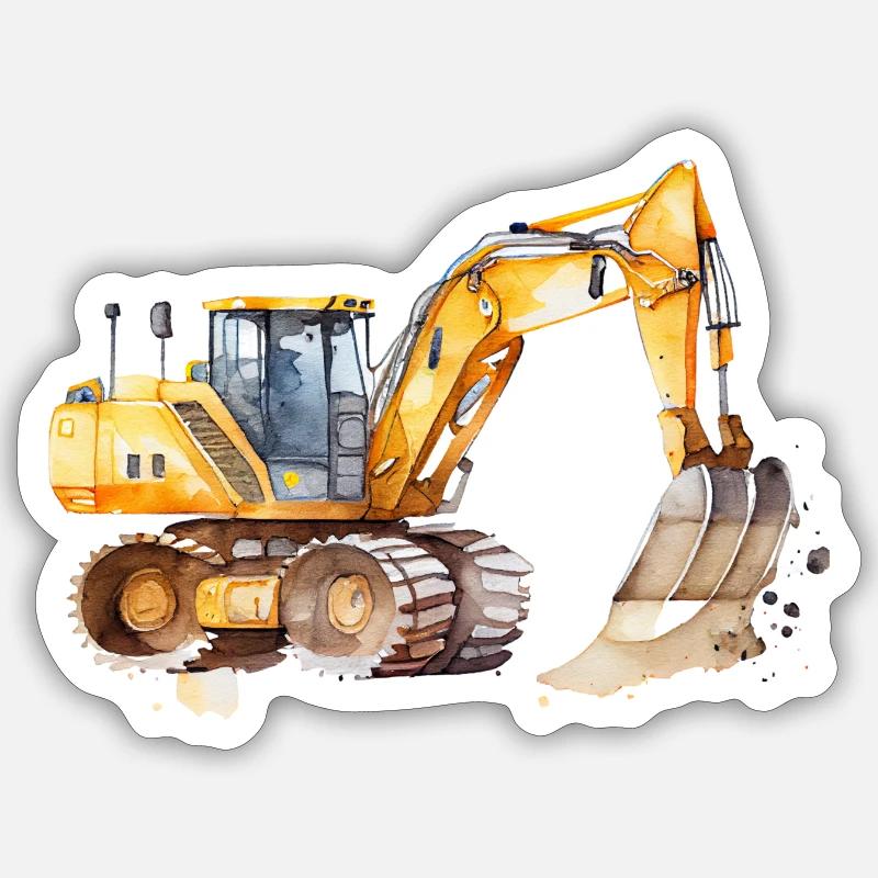 Bagger Sticker Größe S (10 x 10 cm)