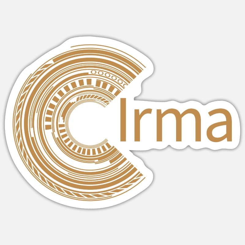 Pour Irma - Sticker taille S (10 x 10 cm) - blanc mat