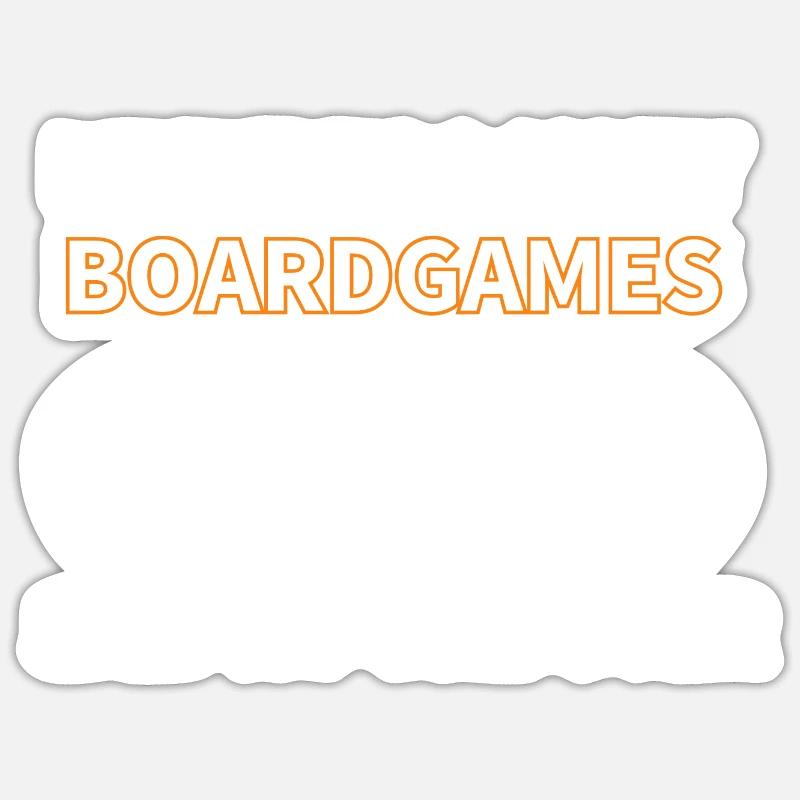 boardgame chess backgammon game night Sticker Größe S (10 x 10 cm)