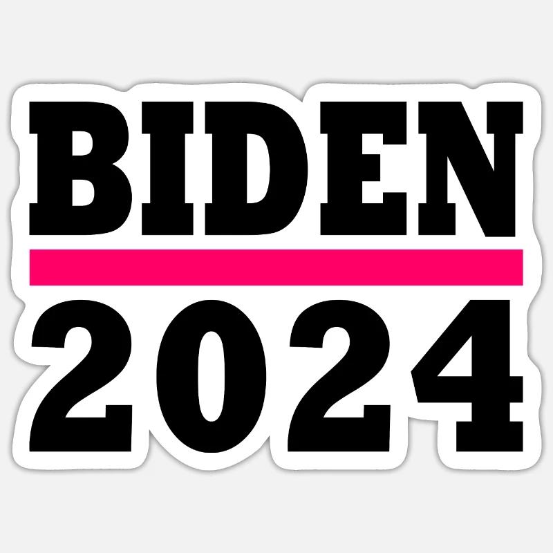 Biden 2024 - Sticker size S (10 x 10 cm) - white matte