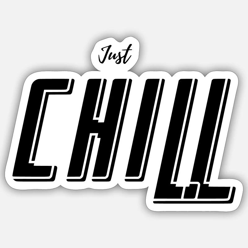 Chill Sticker Größe S (10 x 10 cm)
