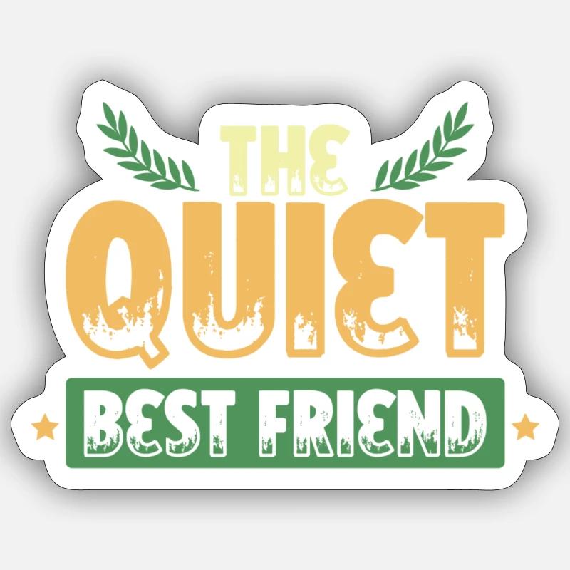 bester freund - Sticker Größe S (10 x 10 cm) - Mattweiß