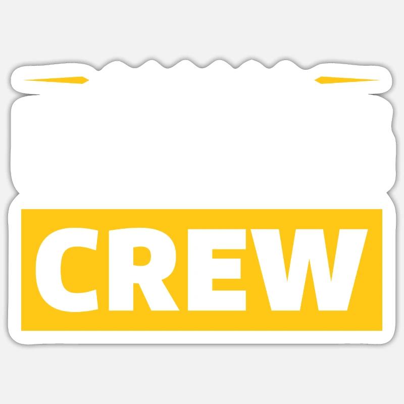 Diving Crew - Sticker Größe S (10 x 10 cm) - Mattweiß