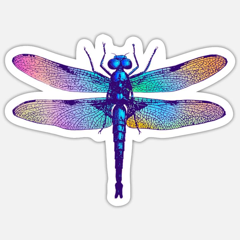 Libellule Sticker taille S (10 x 10 cm)