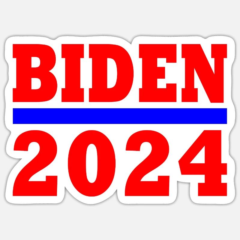 Joe biden 2024 - Sticker size S (10 x 10 cm) - white matte