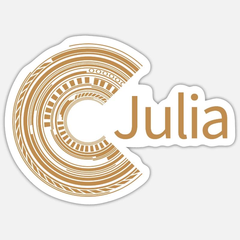 For Julia - Sticker size S (10 x 10 cm) - white matte