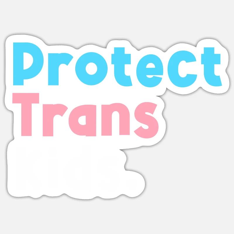 LGBT Support Protect Trans Kid LGBT Pride Sticker size S (10 x 10 cm)