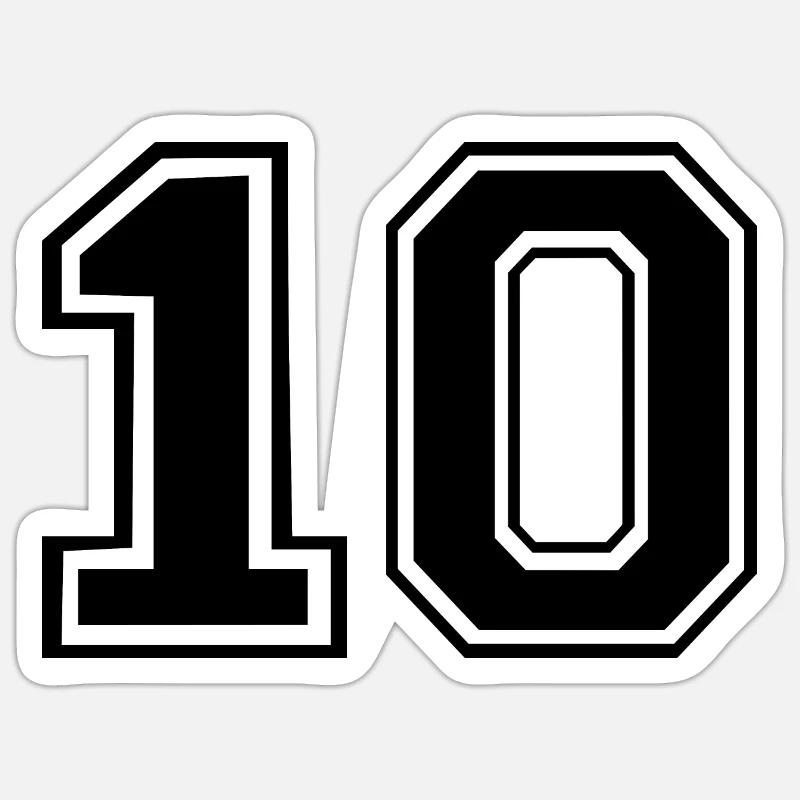 10 - Sticker size S (10 x 10 cm) - white matte