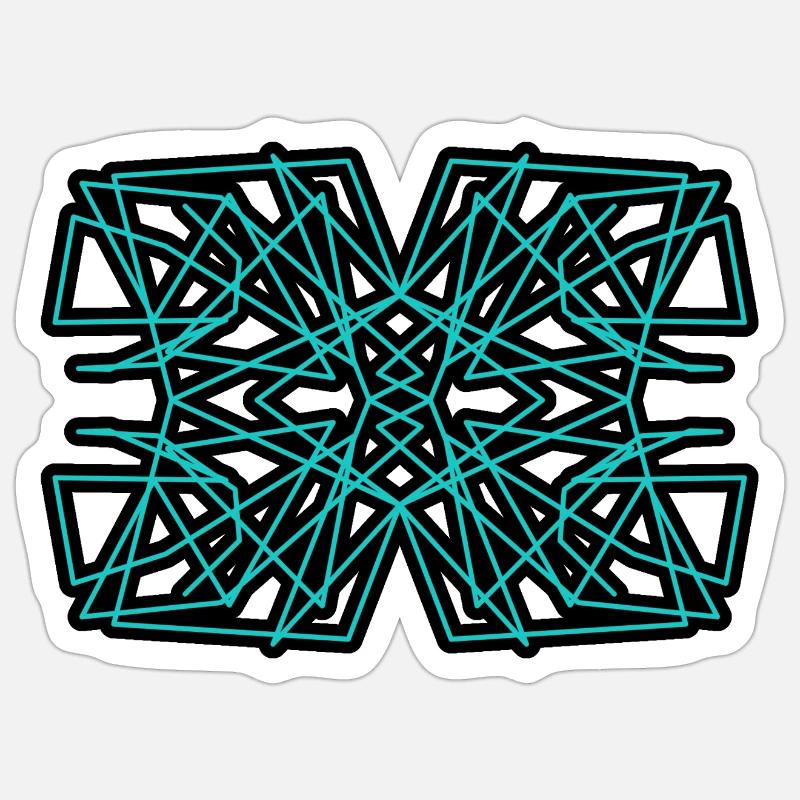 Pattern - Sticker size S (10 x 10 cm) - white matte