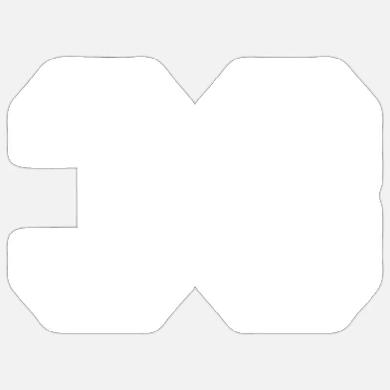 33 - Sticker Größe S (10 x 10 cm) - Mattweiß