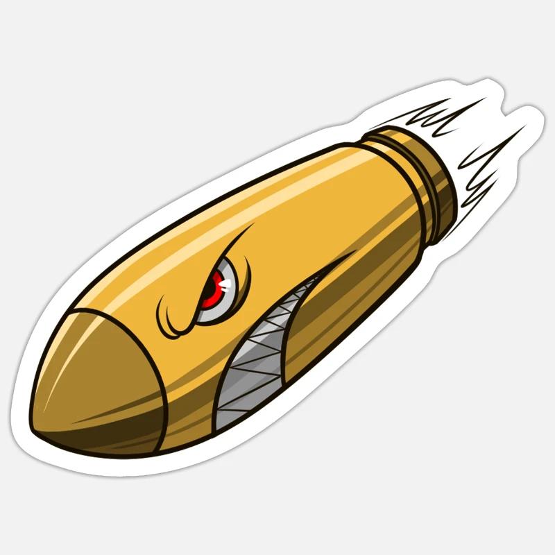 Bullet - Sticker size S (10 x 10 cm) - white matte