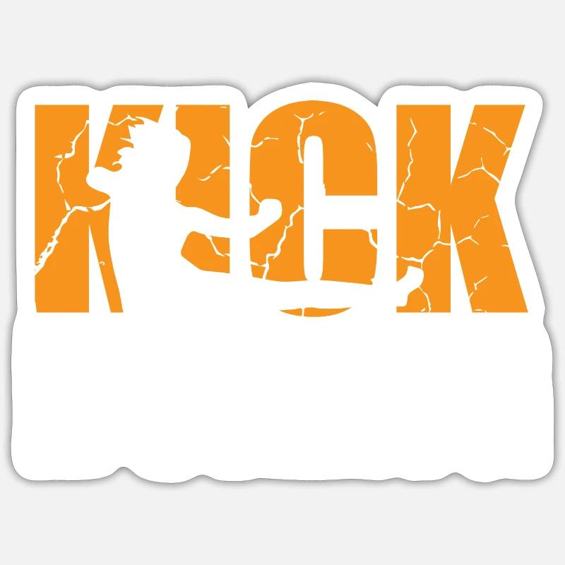 Kickboxing Power | Unleash your powers Sticker size S (10 x 10 cm)