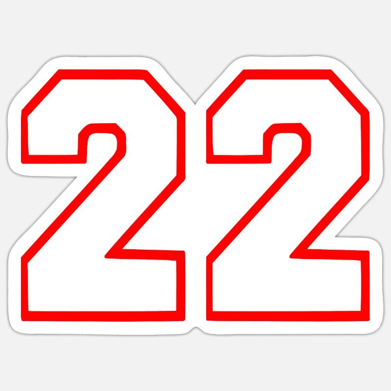22 - Sticker taille S (10 x 10 cm) - blanc mat