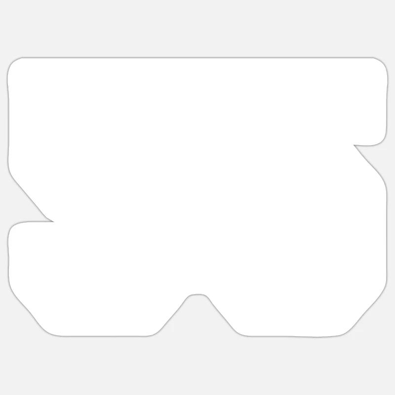 55 - Sticker Größe S (10 x 10 cm) - Mattweiß