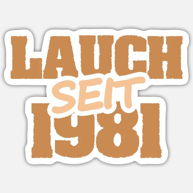 1981 Sticker Größe S (10 x 10 cm)