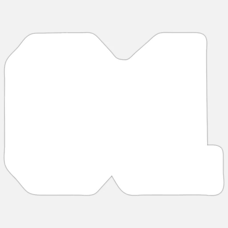 61 - Sticker size S (10 x 10 cm) - white matte