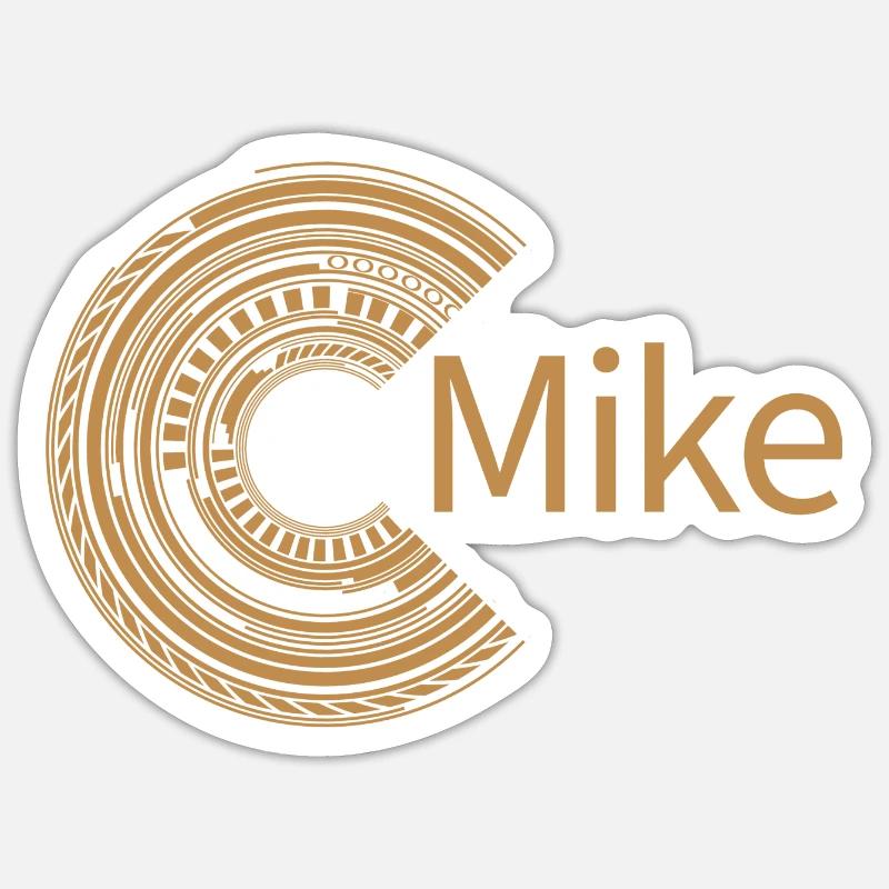 Pour Mike - Sticker taille S (10 x 10 cm) - blanc mat