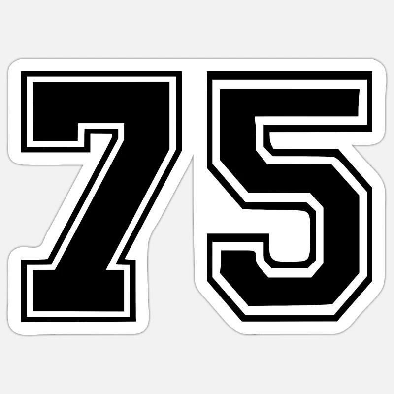75 - Sticker taille S (10 x 10 cm) - blanc mat