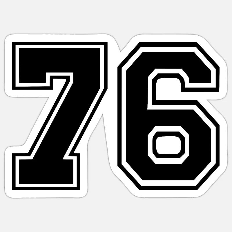 76 - Sticker size S (10 x 10 cm) - white matte