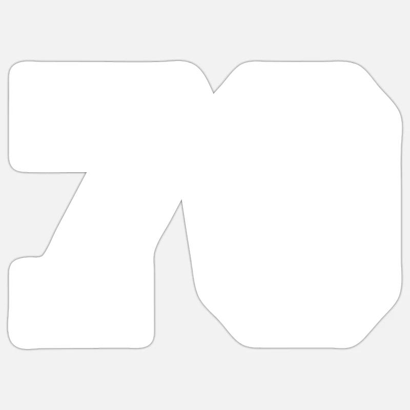 79 - Sticker Größe S (10 x 10 cm) - Mattweiß