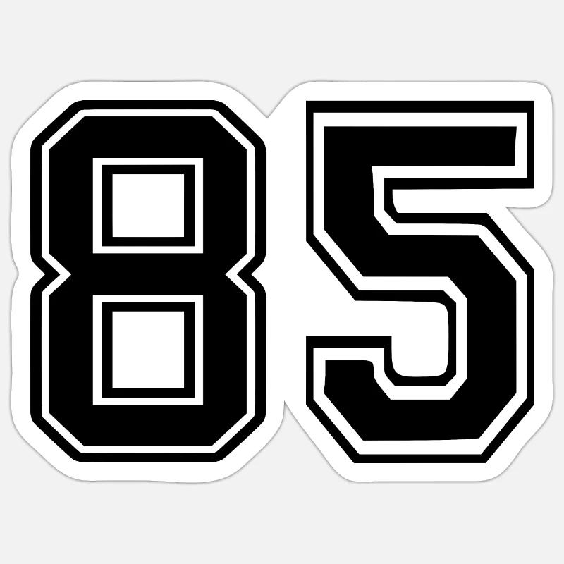 85 - Sticker size S (10 x 10 cm) - white matte