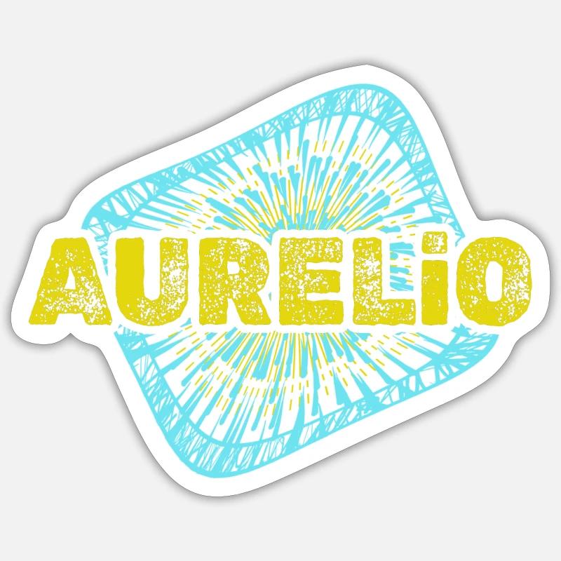 Activité Aurelio - Sticker taille S (10 x 10 cm) - blanc mat