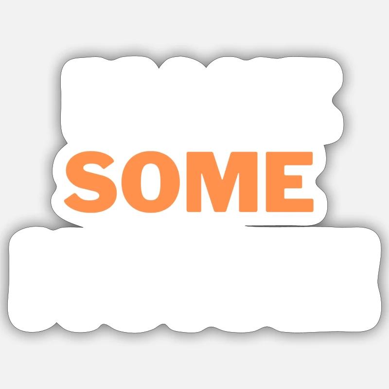MAKE SOME NOISE - Sticker taille S (10 x 10 cm) - blanc mat