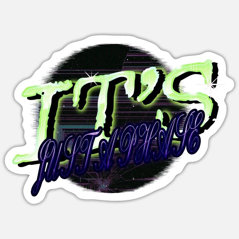 Conspiracy Bday Spaceship Gift Idée Présente Sticker taille S (10 x 10 cm)