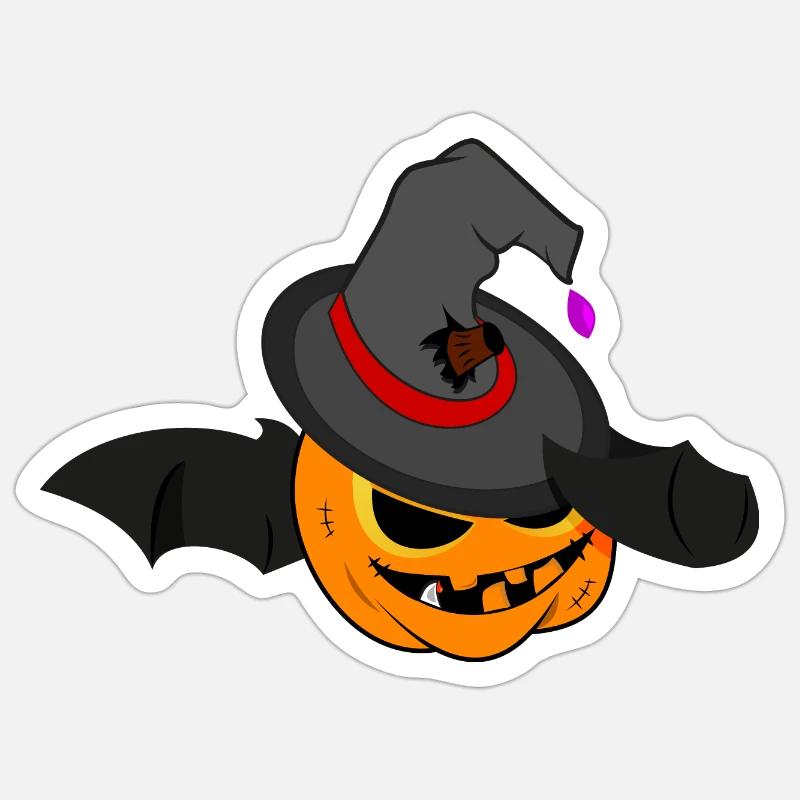 Halloween-Pumpkill - Sticker Größe S (10 x 10 cm) - Mattweiß