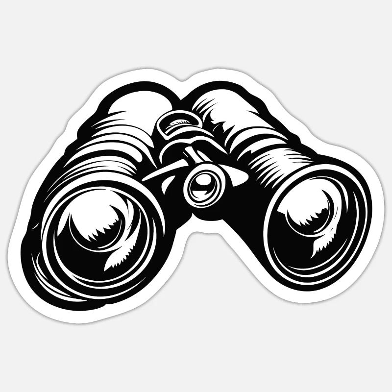 Binoculars / Observation / Observation / Adventure Sticker size S (10 x 10 cm)