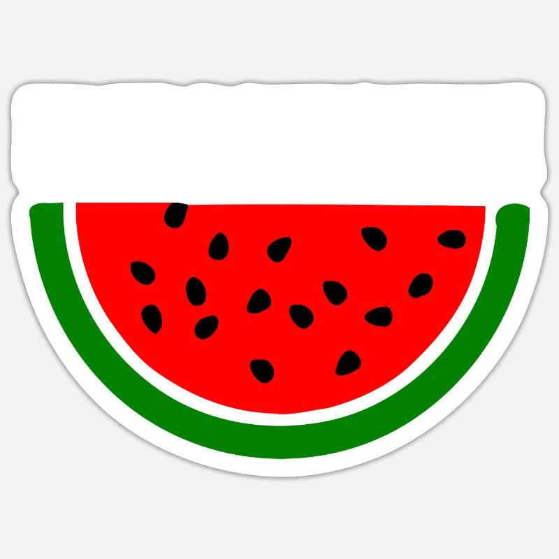 Free palestine Melon pastèque Sticker taille S (10 x 10 cm)