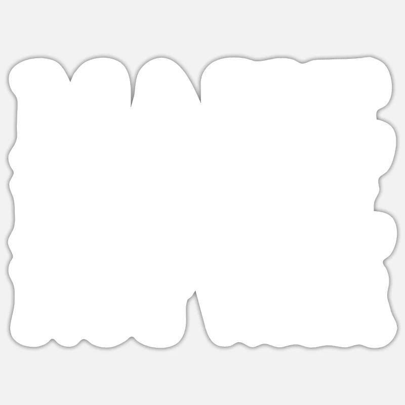 Make falafel not war - Sticker size S (10 x 10 cm) - white matte