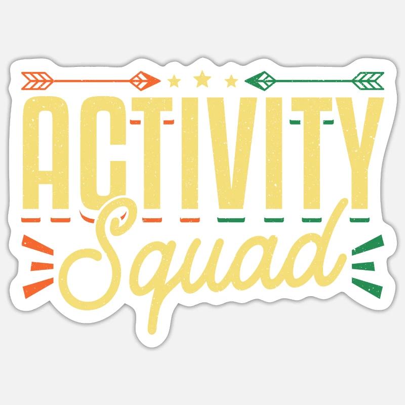 Activity Squad Activity Director - Sticker Größe S (10 x 10 cm) - Mattweiß