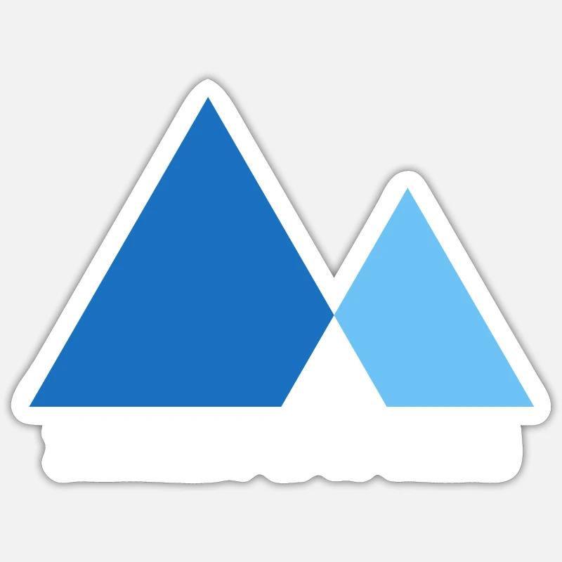 Eisbader Winterbad Kältetherapie "simple ice-bath" Sticker Größe S (10 x 10 cm)
