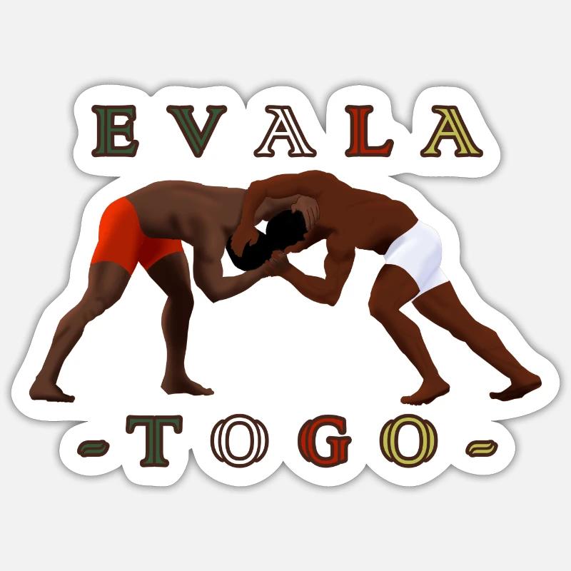 Evala - Sticker size S (10 x 10 cm) - white matte